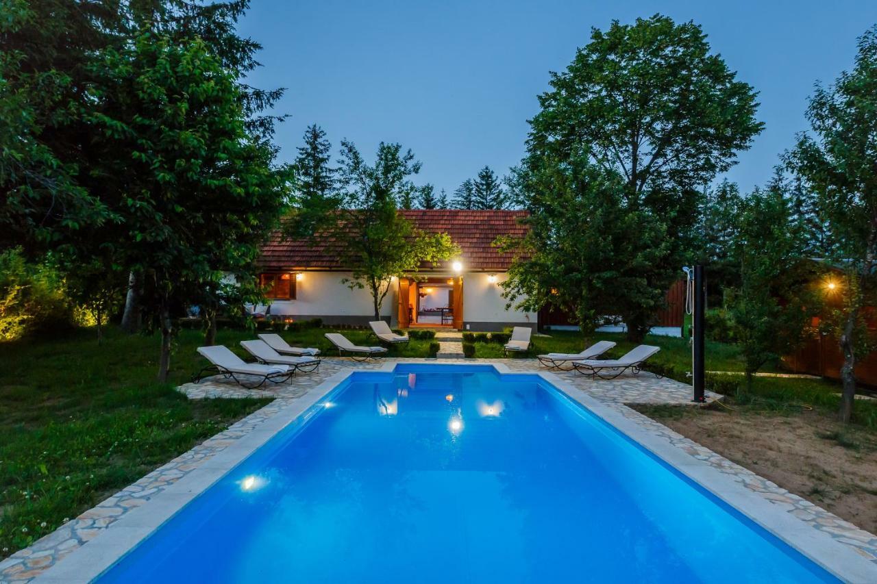 Beautiful Cottage With Heated Pool For 22 Ppl Plaški Kültér fotó